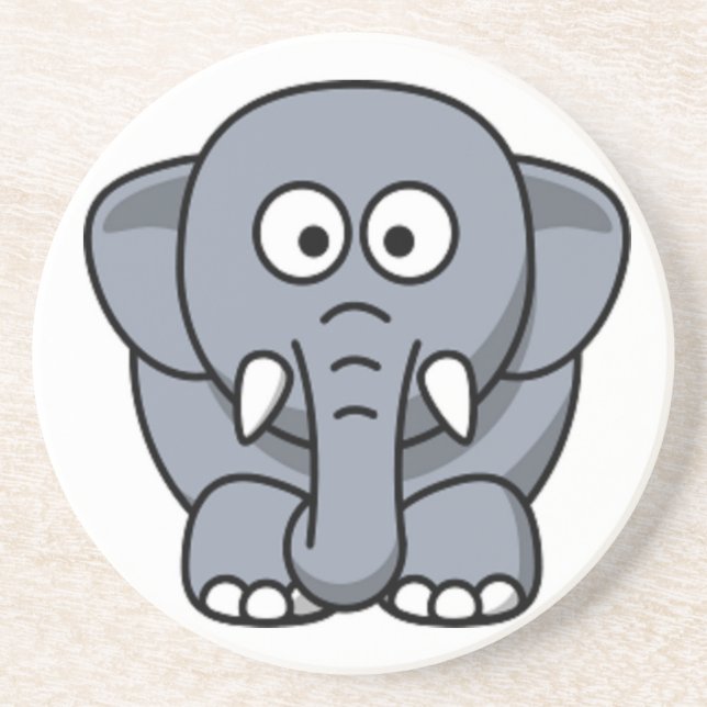 GRAY ELEPHANT GETRÄNKEUNTERSETZER (Vorne)