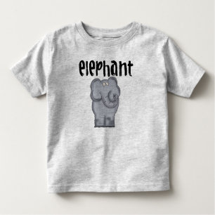 Gray Elephant Kleinkind T-shirt