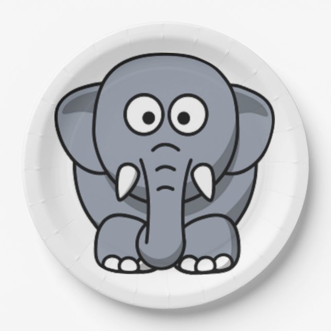 GRAY ELEPHANT PAPPTELLER (Vorderseite)