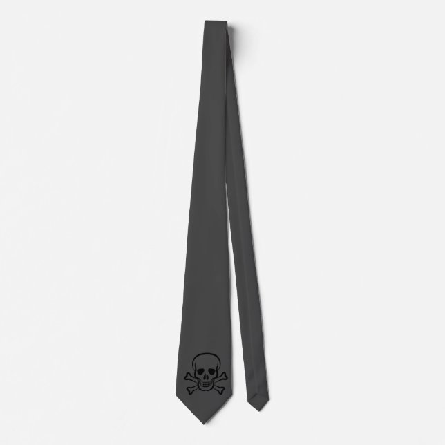 Gray - Emo - Goth - Neck Tie Krawatte (Vorderseite)