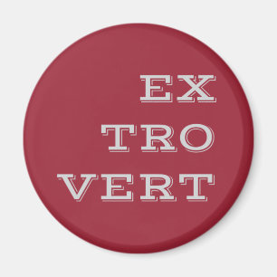 Gray Extrovert Magnet