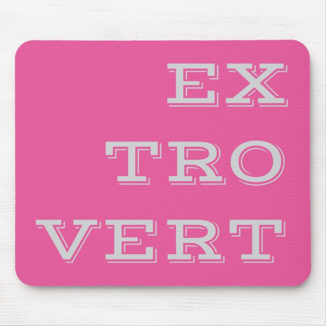Gray Extrovert Mousepad (Vorne)