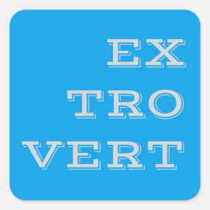 Gray Extrovert Stickers