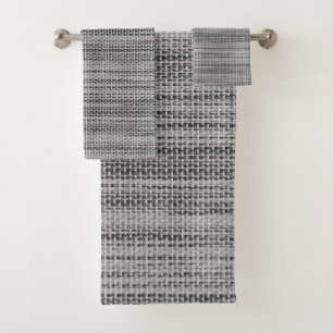 Gray Fabric Cloth Badhandtuch Set