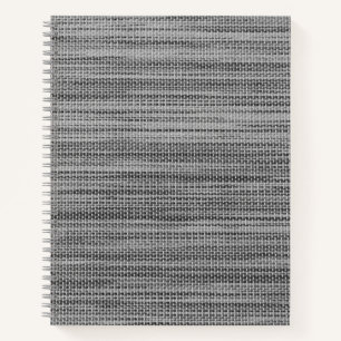 Gray Fabric Cloth Notizbuch