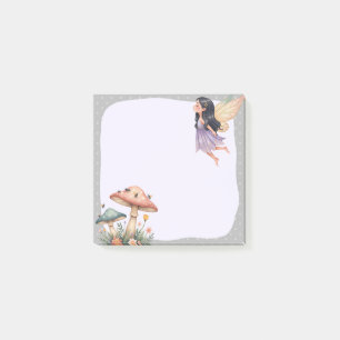 Gray Fairy Memo Pad - Mystische Anmerkung Post-it Klebezettel