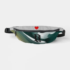 Gray Fanny Pack Trend Abstrakt Art Green Bauchtasche