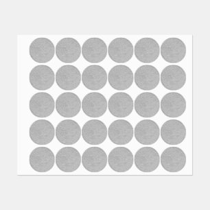 Gray floral Embossed Look Etiketten