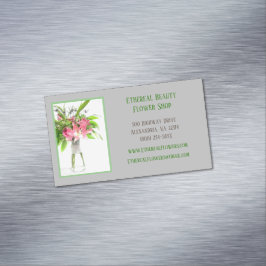 Gray Florist Magnetische Visitenkarte