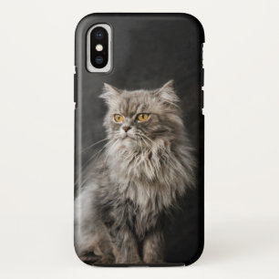 Gray Fluffy Cat Case-Mate iPhone Hülle
