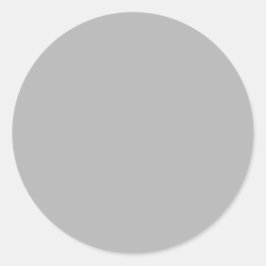 GRAY FOG Pop Farbe Sie personalisieren Geschenk Runder Aufkleber