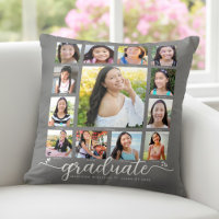 Gray Foto Collage Abschluss K-12 Modernes Script