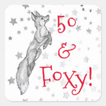 Gray Fox Silver Star 50th Foxy Fabulous Geburtstag
