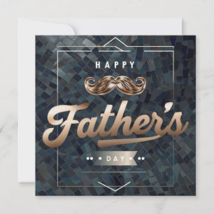Gray Futuristic Vatertag Card Einladung