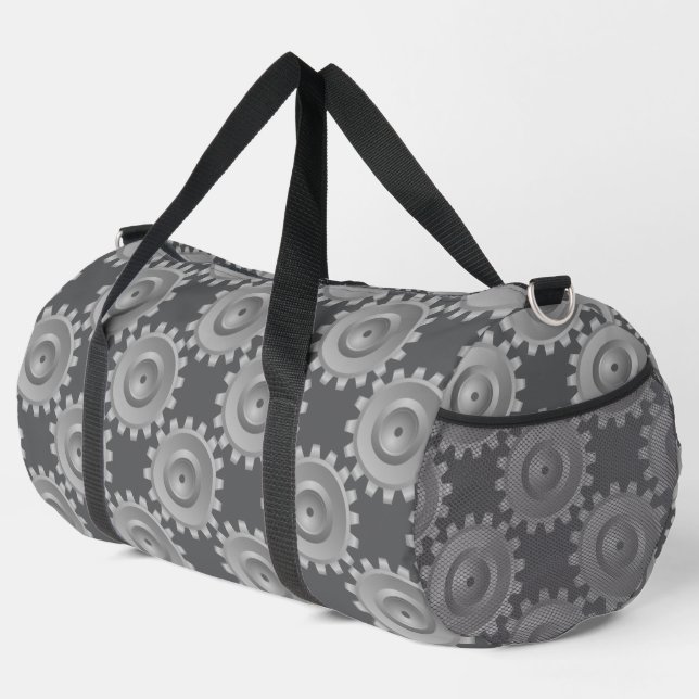 Gray Gears Duffle Bag (Rechte Ecke)