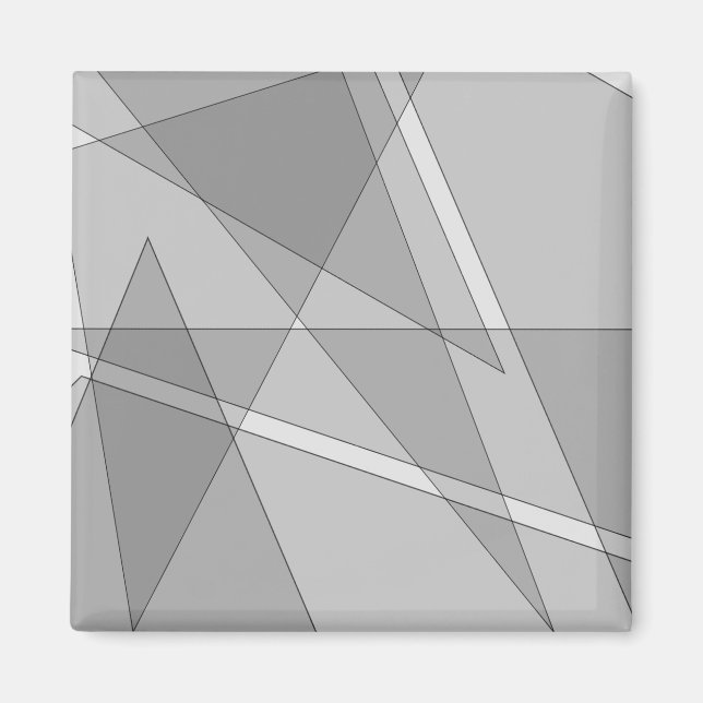 Gray Geometric Magnet (Vorne)