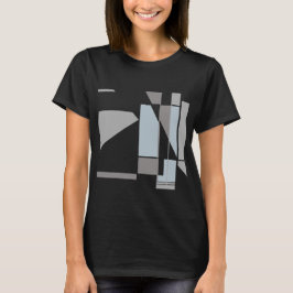 Gray Geometric MCM Abstrakt Art Motif aussehen T-Shirt