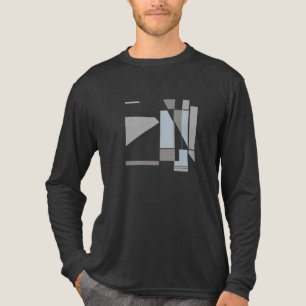 Gray Geometric MCM inspiriert Abstrakte Kunst Klei Tri-Blend Shirt