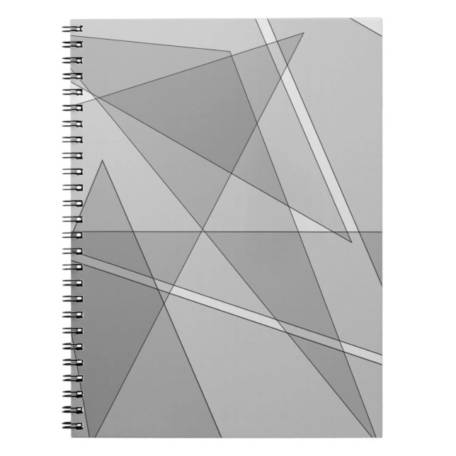 Gray Geometric Notizblock (Vorderseite)