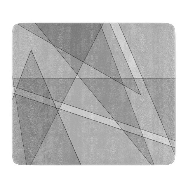 Gray Geometric Schneidebrett (Vorderseite)