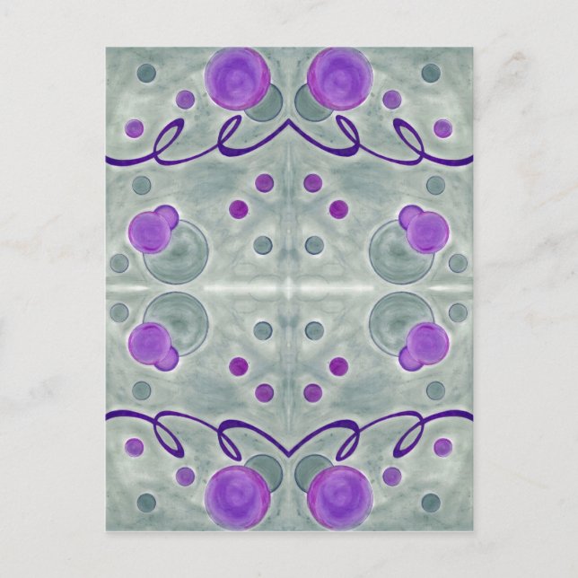 Gray Globes Blanket Postcard Postkarte (Vorderseite)