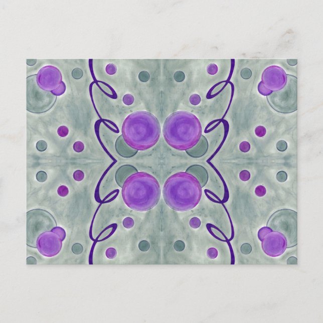 Gray Globes Blanket Postcard Postkarte (Vorderseite)