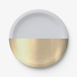 Gray Gold Foil Rustikale Imitate Jesus Christus Pa Pappteller