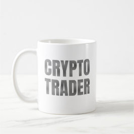 Gray Gradient Crypto Trader Kaffeetasse