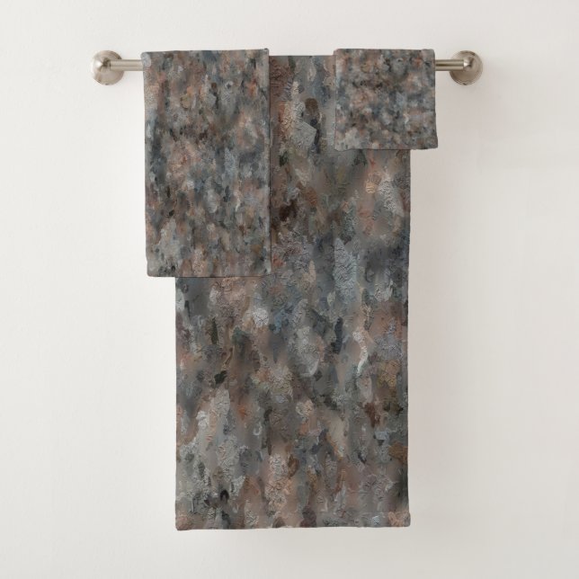 Gray Granite Badhandtuch Set (Insitu)