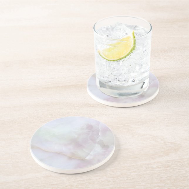 Gray Granite Brown Quarz Stone Naturgetränk Getränkeuntersetzer (Seite)