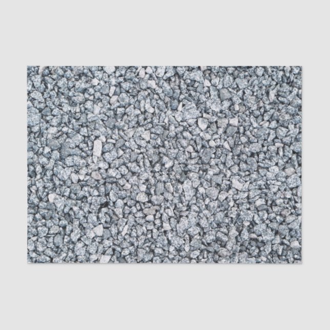Gray Gravel Stones Seidenpapier (Vorderseite)
