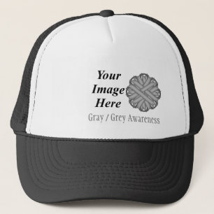 Gray/Gray Blume Ribbon Tmpl von Kenneth Yoncich Truckerkappe