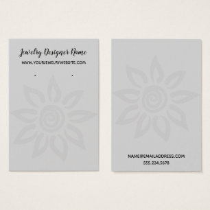 Gray Gray Graphic Blume 7 Earring Holder Display