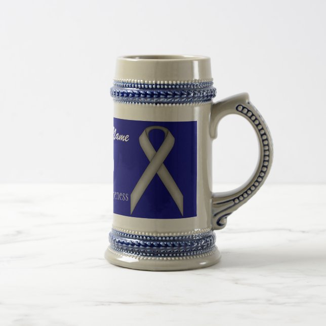 Gray/Gray Standard Ribbon Tmpl von Kenneth Yoncich Bierglas (Rechts)