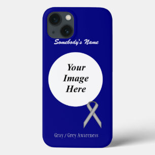 Gray/Gray Standard Ribbon Tmpl von Kenneth Yoncich Case-Mate iPhone Hülle