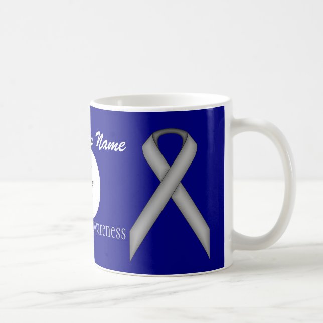 Gray/Gray Standard Ribbon Tmpl von Kenneth Yoncich Tasse (Rechts)
