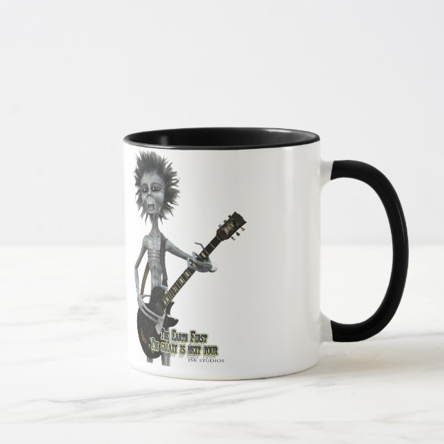 Gray Guitarist Tasse (Rechts)