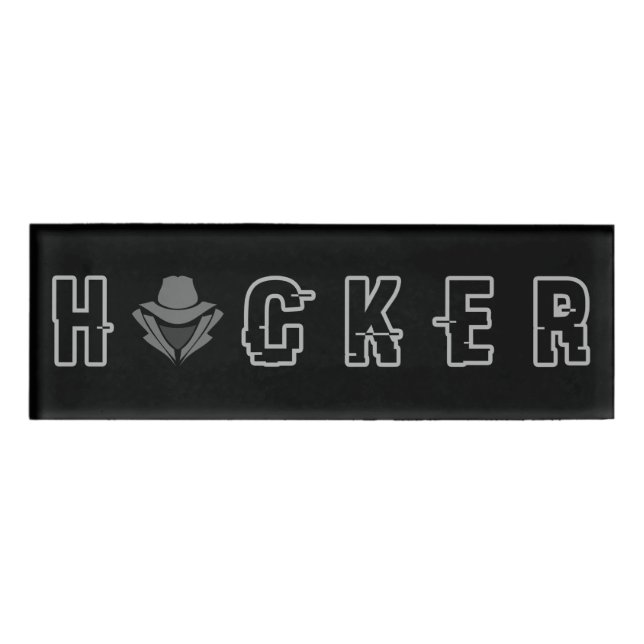 Gray Hat Hacker - Typ 3a Namenschild (Vorderseite)