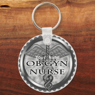 Gray heart ObGyn Nurse Schlüsselanhänger