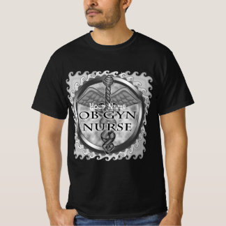 Gray heart ObGyn Nurse T-Shirt