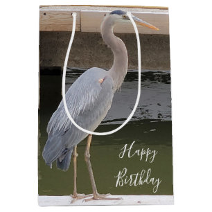 Gray Heron Mittlere Geschenktüte