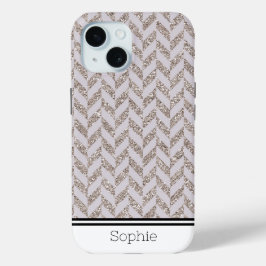 Gray Herringbone Custom Samsung Case-Mate iPhone Hülle