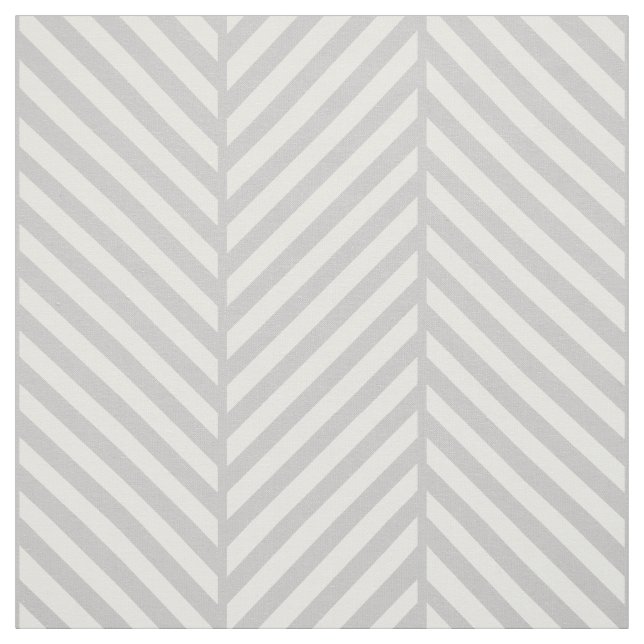 Gray Herringbone Große Skala Stoff (Muster)