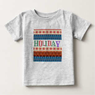 Gray Holiday Baby T-shirt