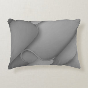 Gray Hues Modern Art Dekokissen