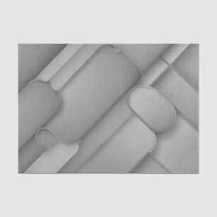 Gray Hues Modern Art Seidenpapier