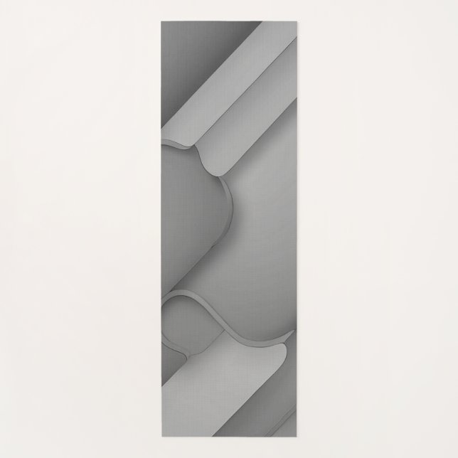 Gray Hues Modern Art Yogamatte (Vorderseite)