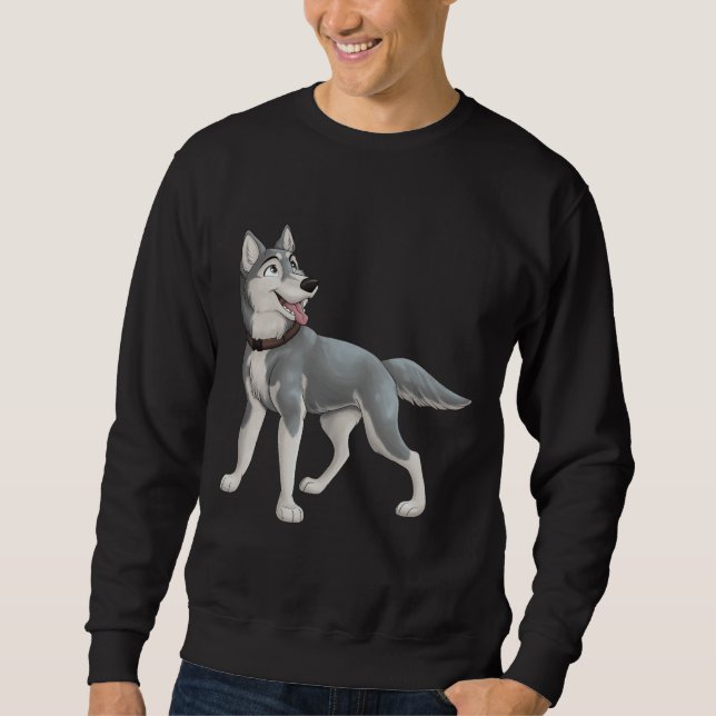Gray Husky Sweatshirt (Vorderseite)