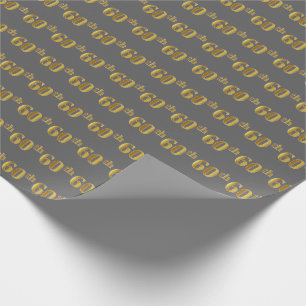 Gray, Imitate Gold 60. (60.) Veranstaltung Geschenkpapier