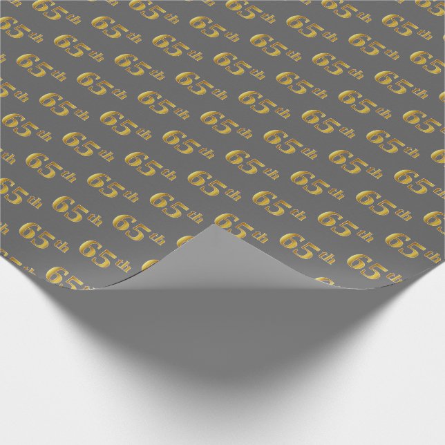 Gray, Imitate Gold 65. (65.) Veranstaltung Geschenkpapier (Ecke)